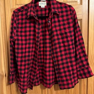 Denim & Supply Ralph Lauren Red and Black Checkered Shirt